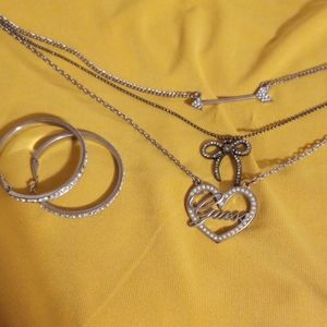Guess necklaces and earrings